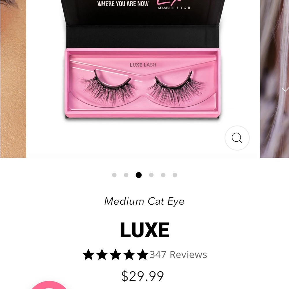 NEW Glamnetic Luxe Medium Cat Eye lashes